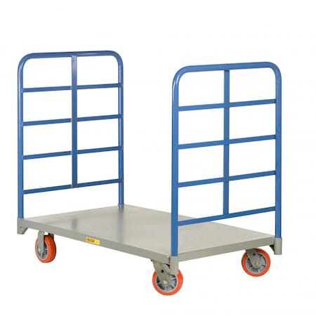 Double End Rack Platform Truck, 3600 Lbs Capacity, 30 X 48 Deck